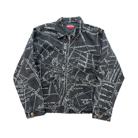 Supreme Gonz Map Black Jacket