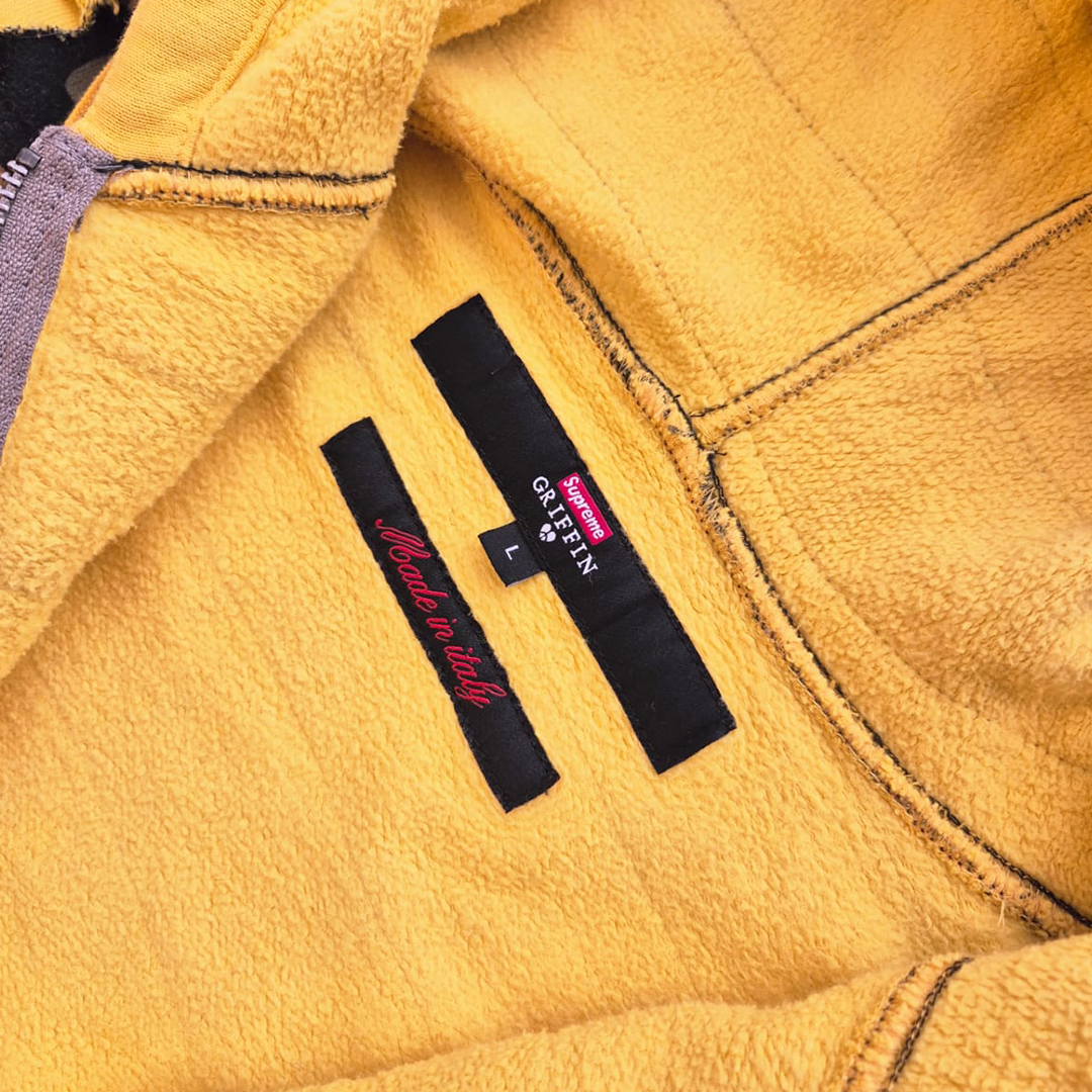 Supreme x Griffin Yellow Hoodie (L)