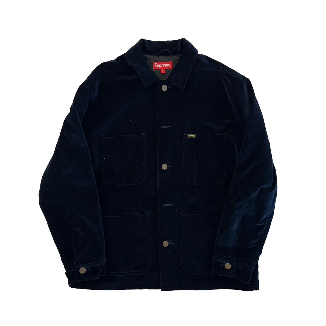 Supreme Velour Jacket Blue (S)