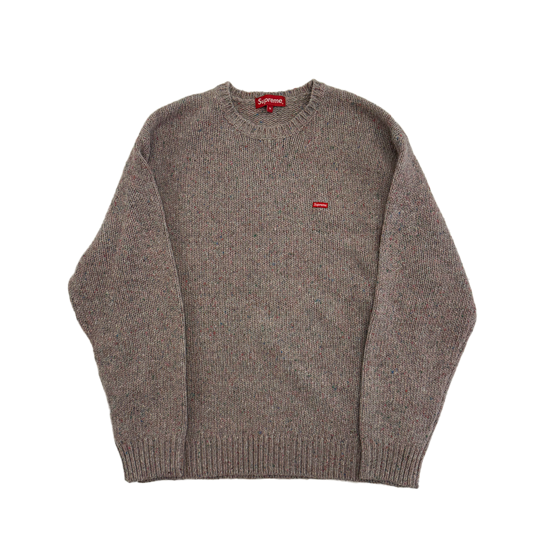 Supreme Small Box Speckle Sweater Heather Grey (M)