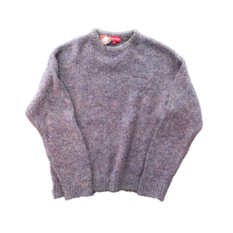 Supreme Mohair Purple Melange Sweater