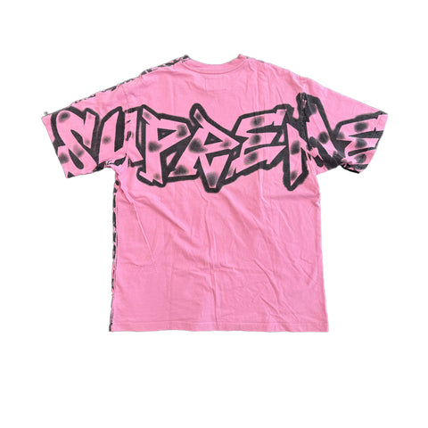 Supreme x New York Yankees Airbrush Pink Tee