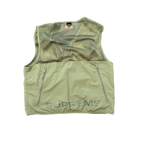 Supreme Mesh Light Olive Cargo Vest