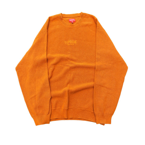 Supreme Waffle Orange Knit Sweater