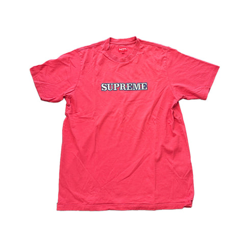 Supreme Floral Logo Dusty Red Tee