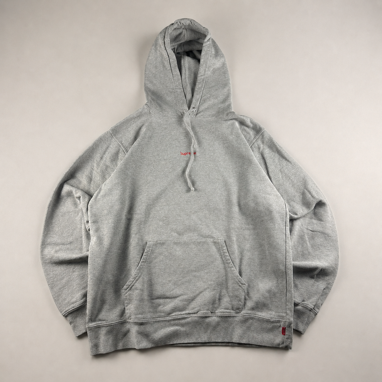 Supreme Digital Logo Grey Hoodie (L)