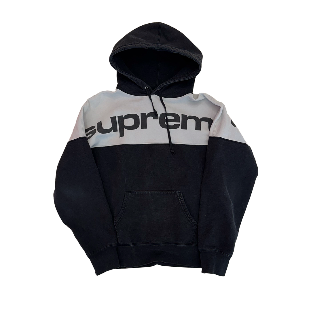 Supreme Blocked Black & White Hoodie (S)