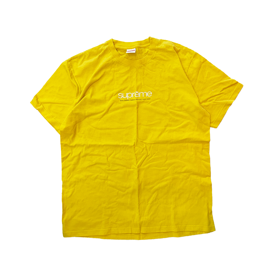 Supreme Five Boroughs Yellow Tee (M)
