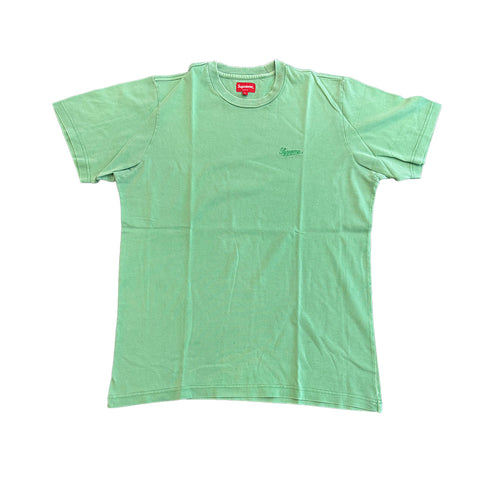 Supreme Script Embroidery Mint Tee (M)