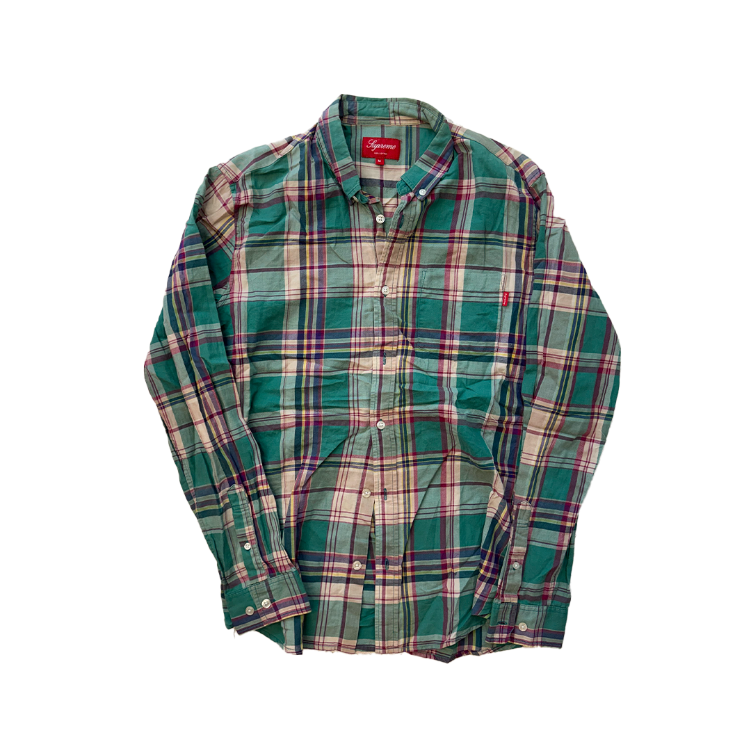 Supreme Chek Long Sleeve Shirt (M)