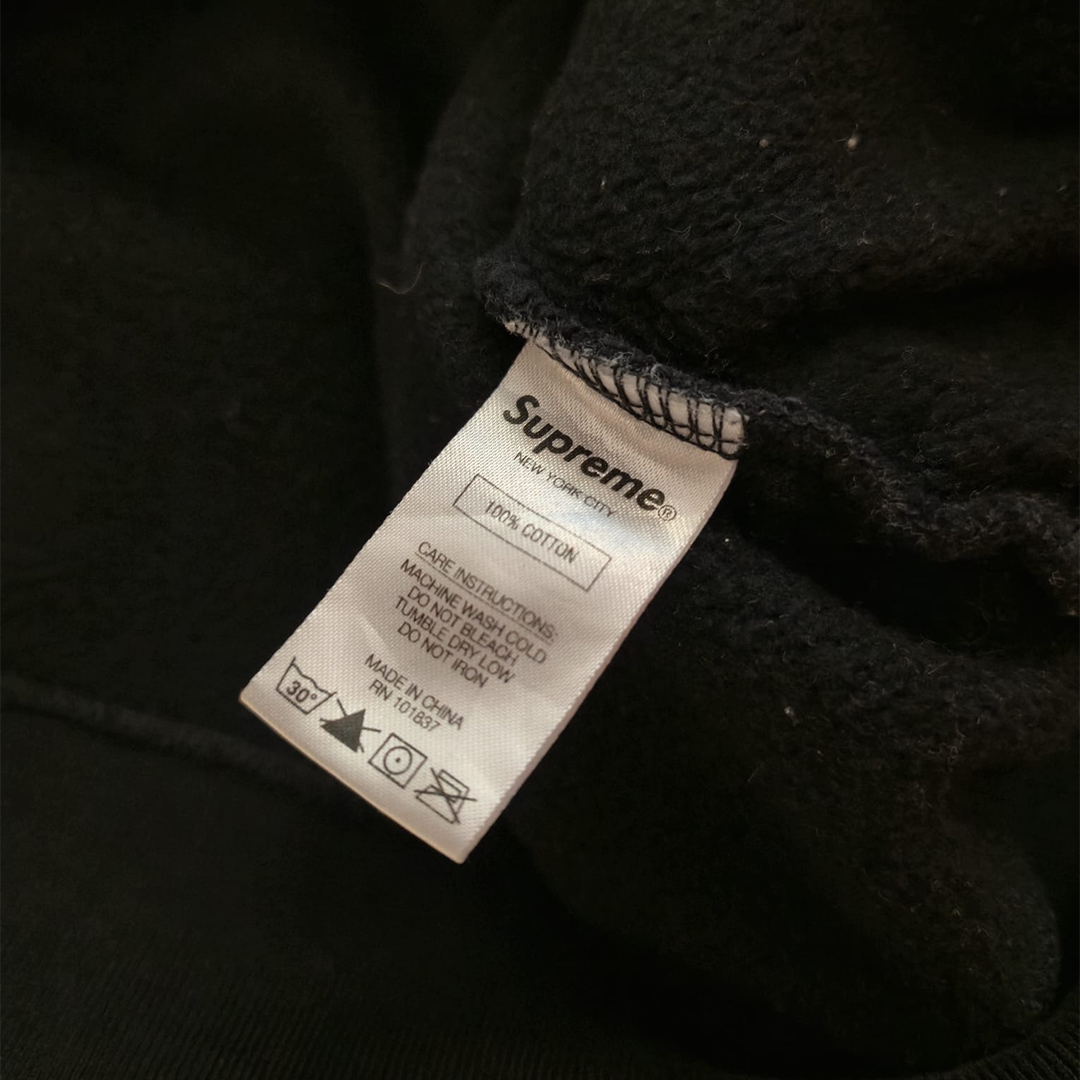 Supreme 1/4 Zip Black Sweater (L)