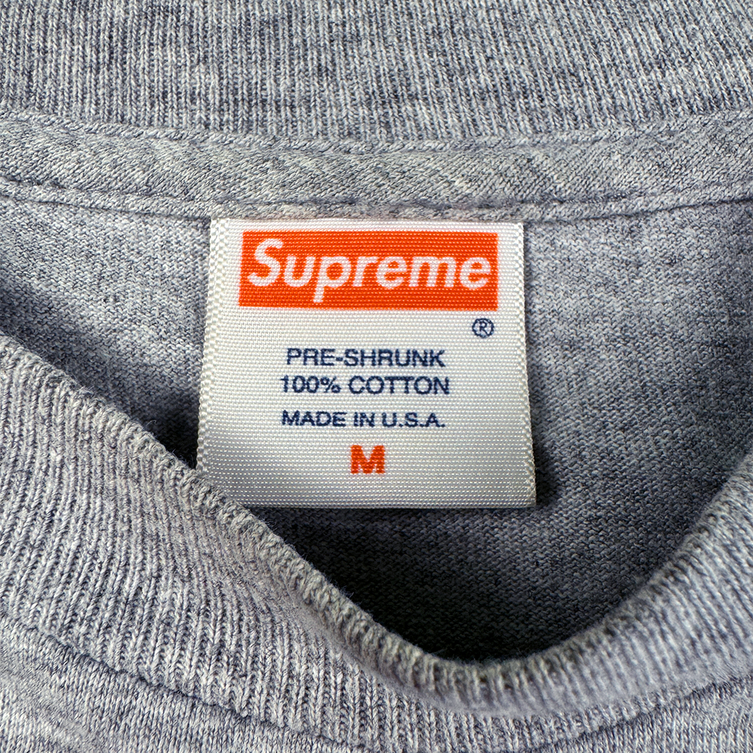 Supreme x Tera Patrick 2007 "Je T'aime" Grey Tee (M)