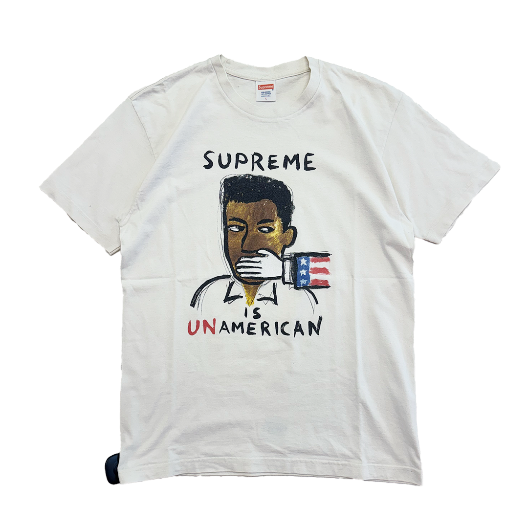 Supreme Unamerican White Tee (L)
