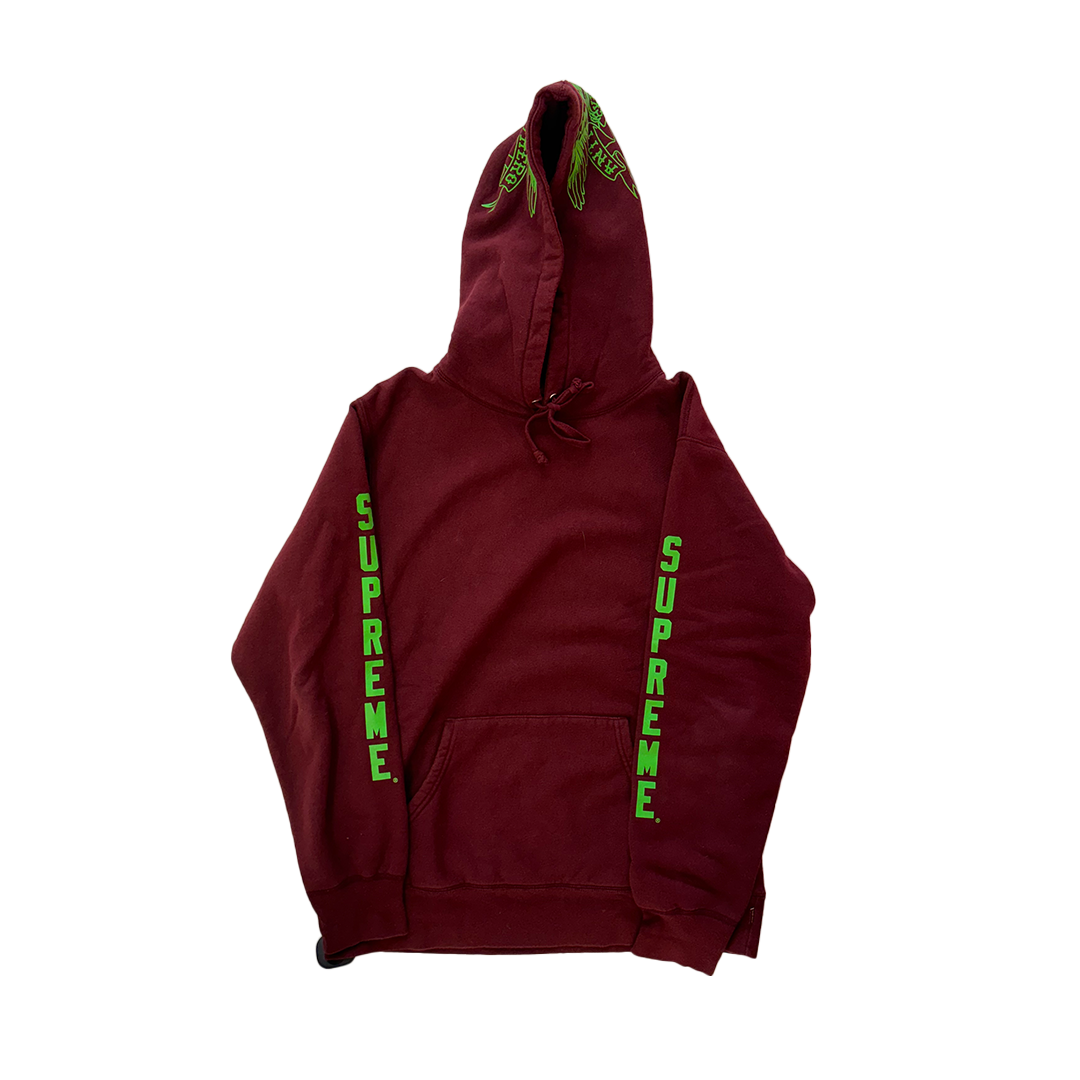Supreme x Antihero Skateboard Maroon Hoodie (L)