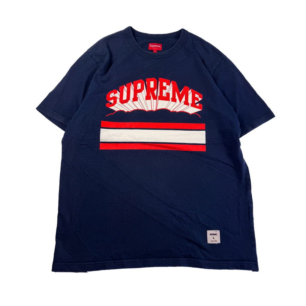 Supreme Cloud Arc Navy Tee (L)