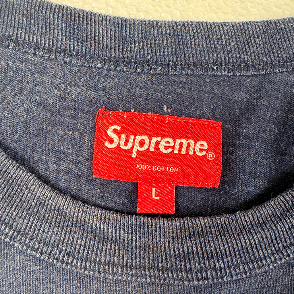 Supreme Cloud Arc Navy Tee (L)