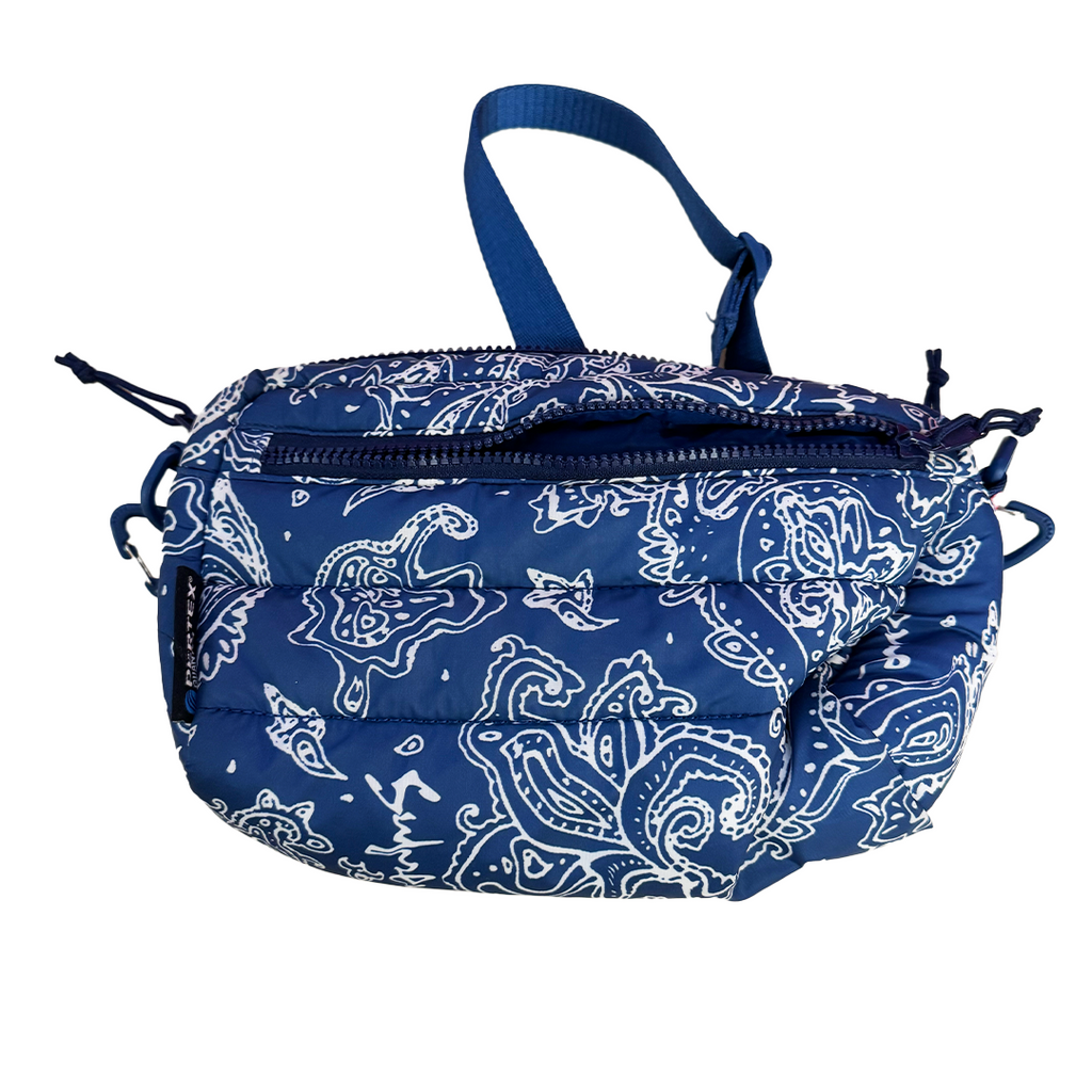 Supreme Puffer Blue Paisley Side Bag