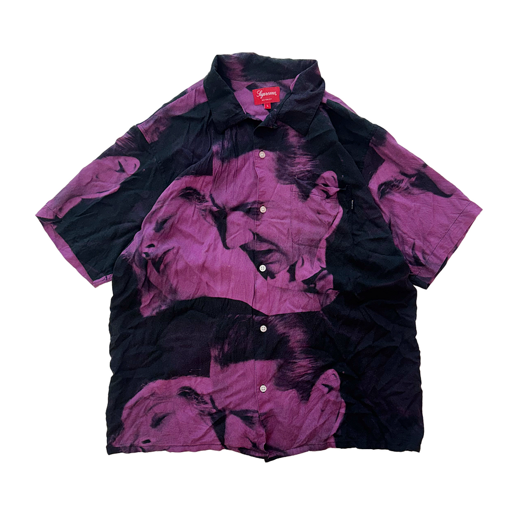 Supreme Bela Lugosi Purple S/S Shirt Rayon (L)