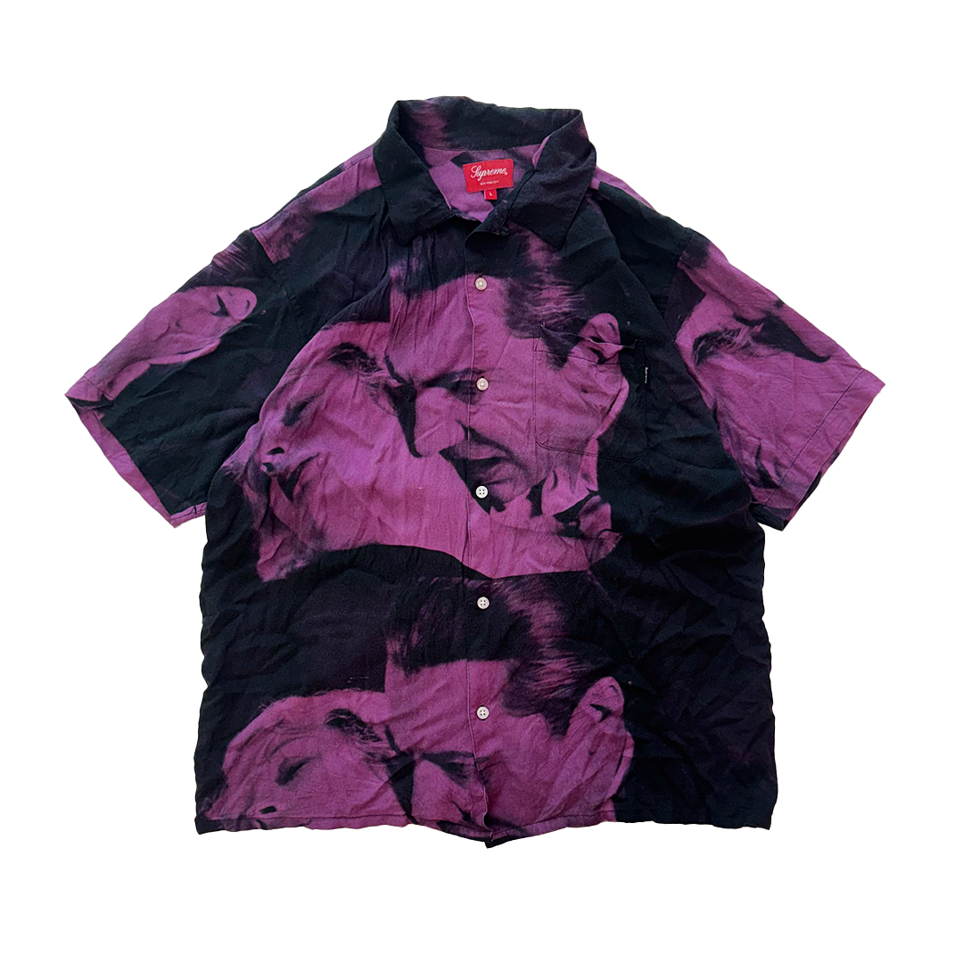 Supreme Bela Lugosi Purple S/S Shirt Rayon (L)