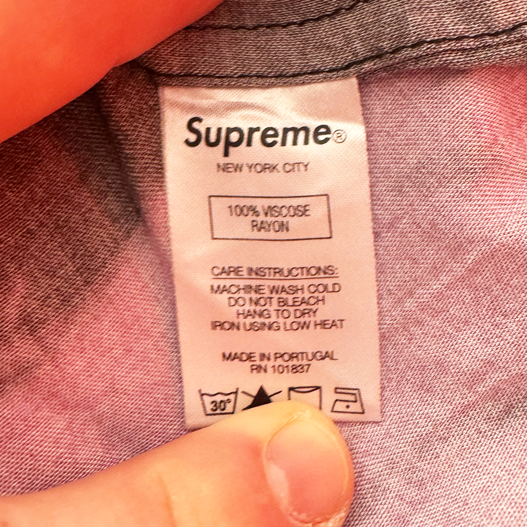 Supreme Bela Lugosi Purple S/S Shirt Rayon (L)