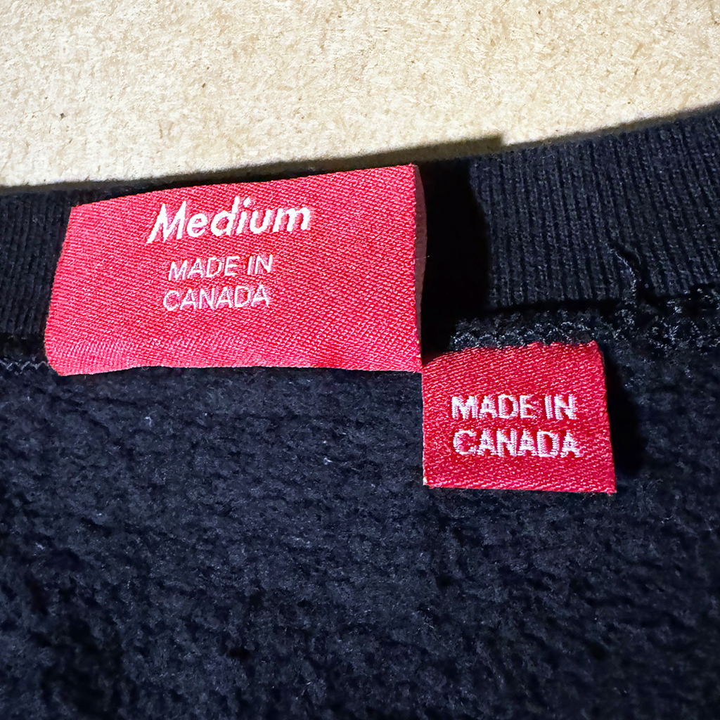 Supreme Side Logo Black Crewneck (M)