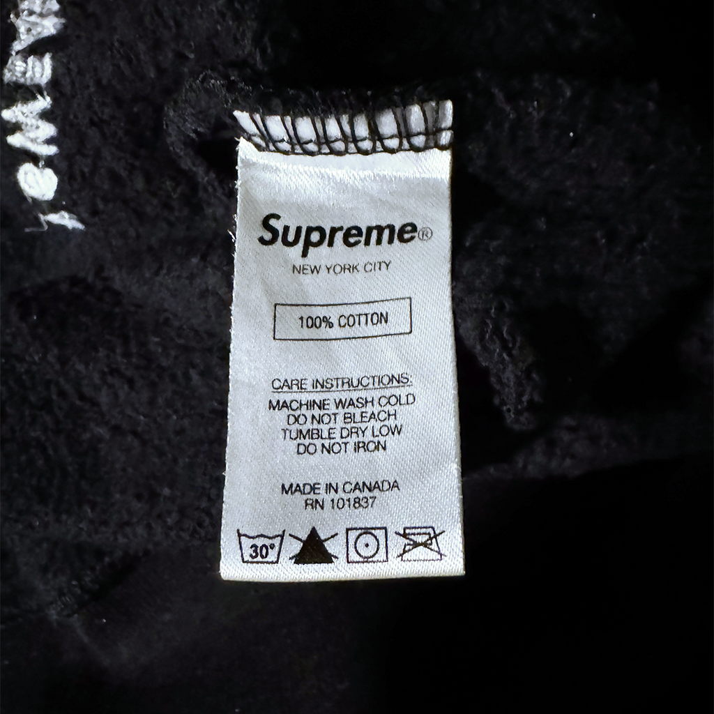 Supreme Side Logo Black Crewneck (M)