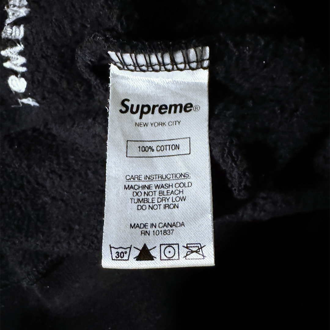 Supreme Side Logo Black Crewneck (M)