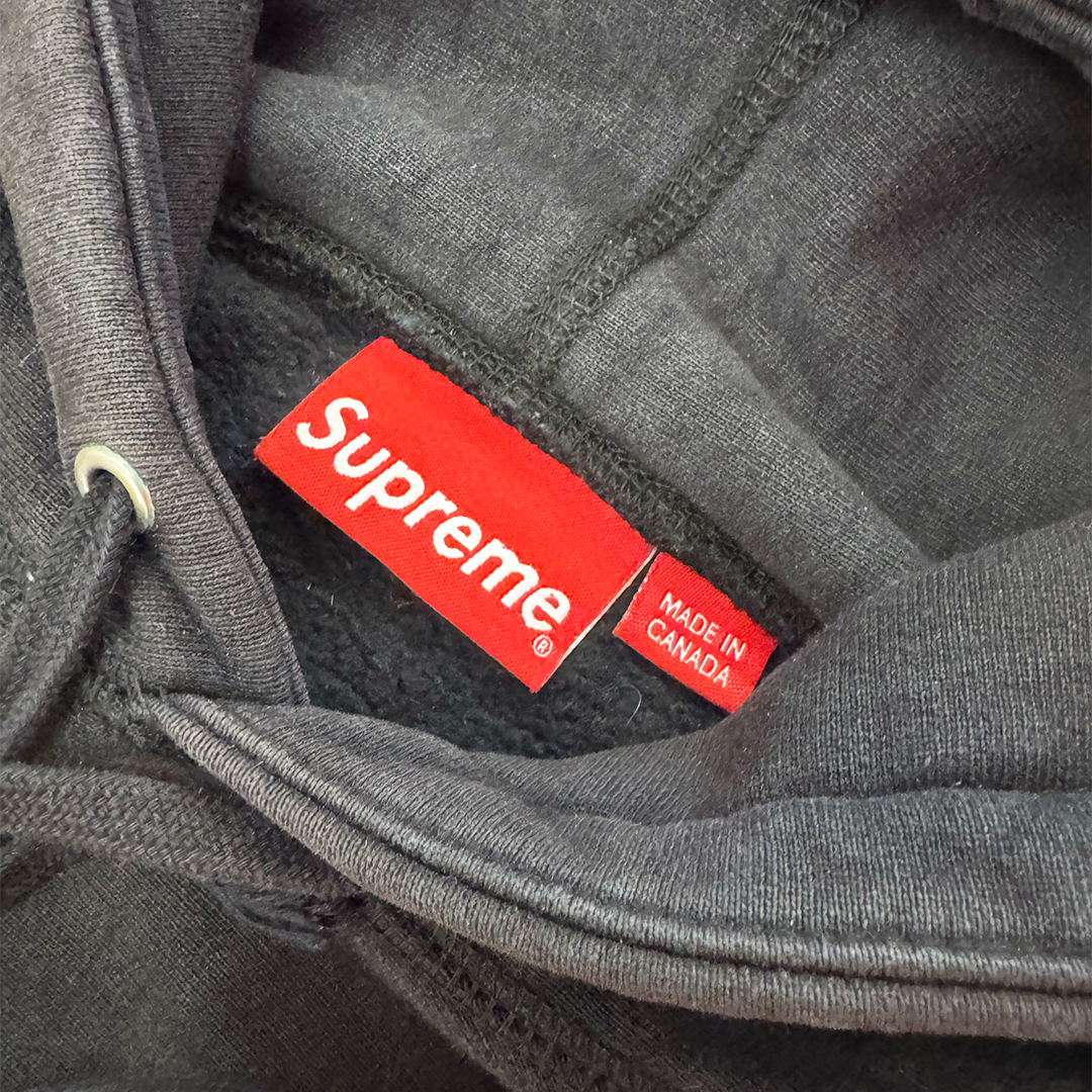 Supreme Cross Box Logo Black Hoodie (M)