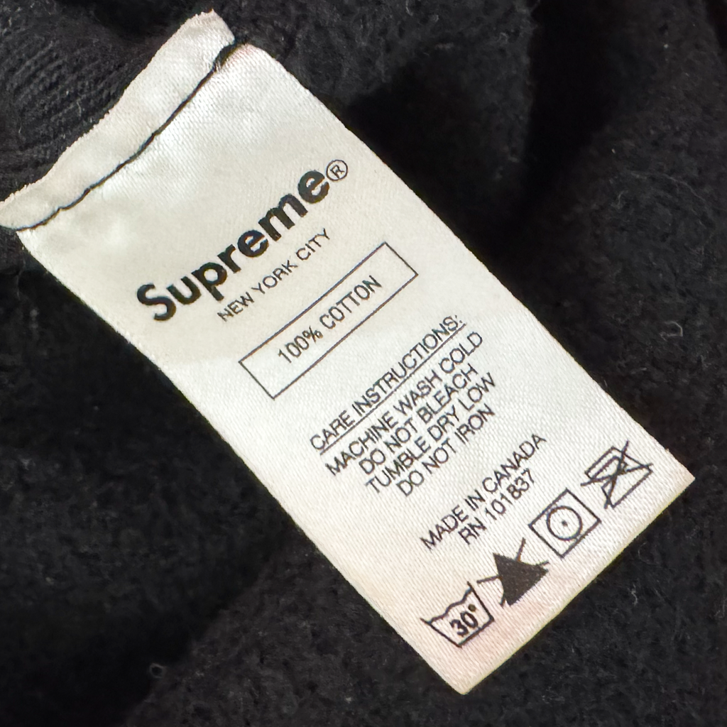 Supreme Cross Box Logo Black Hoodie (M)