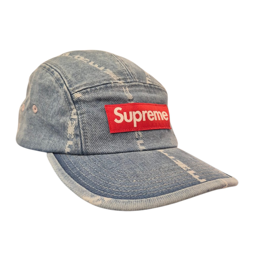 Supreme Jacquard Denim Box Logo Cap