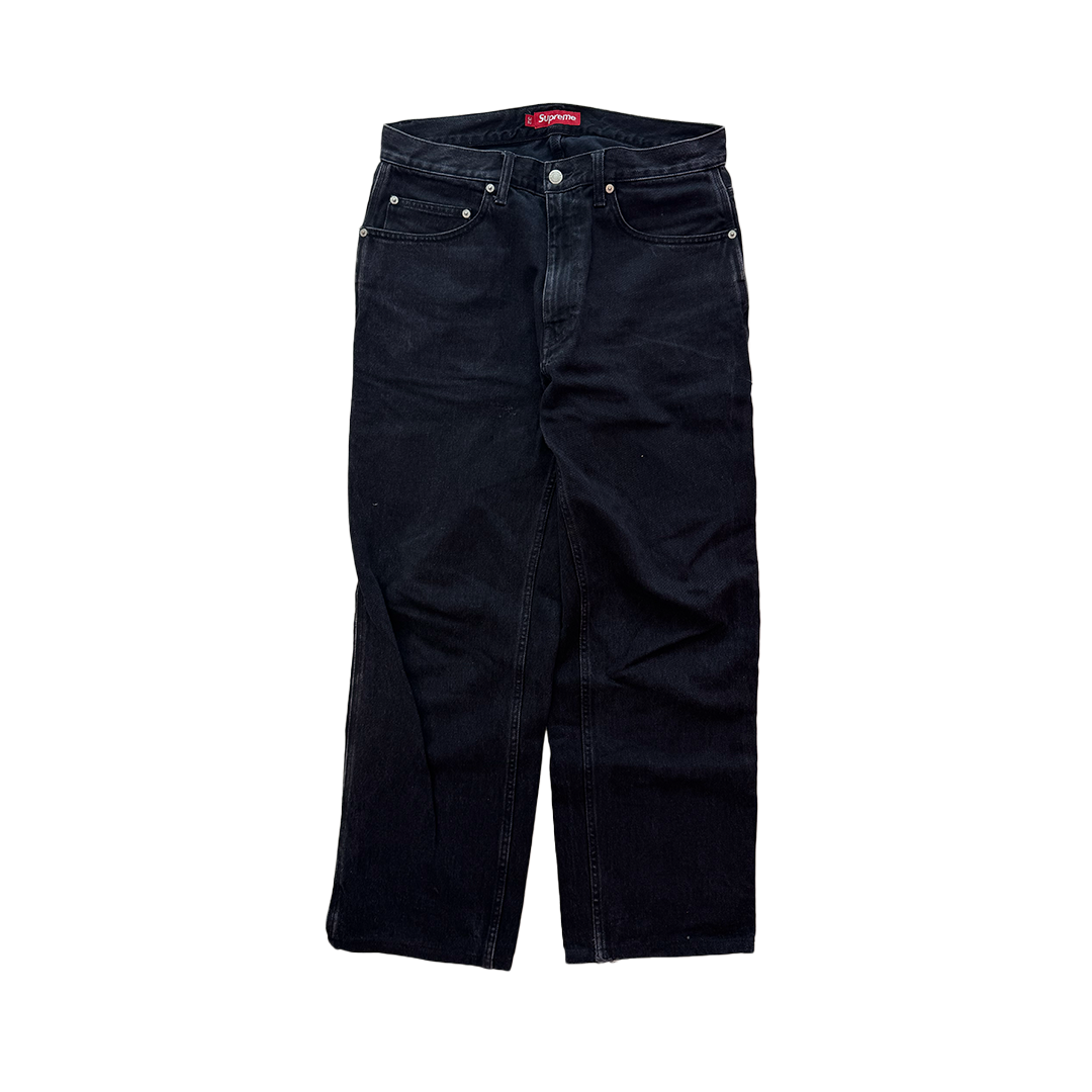 Supreme Black Painter Pants (32)