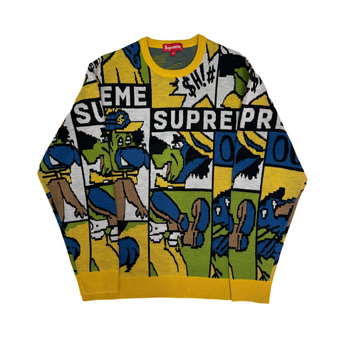 Supreme Cartoon Knit Sweater (M)