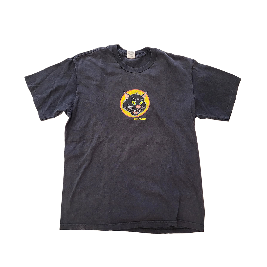 Supreme Black Cat Black Tee (L)