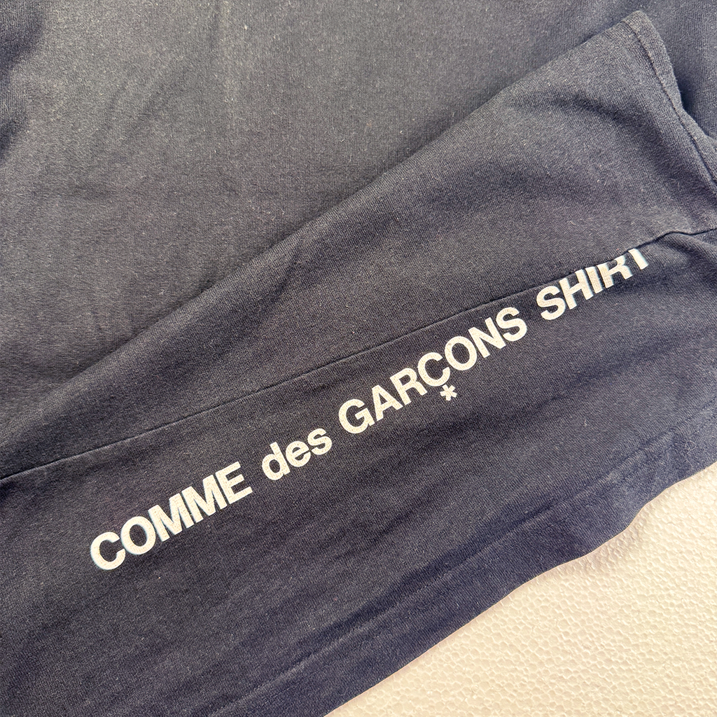 Supreme x CDG Split Box Logo Black Tee (L)