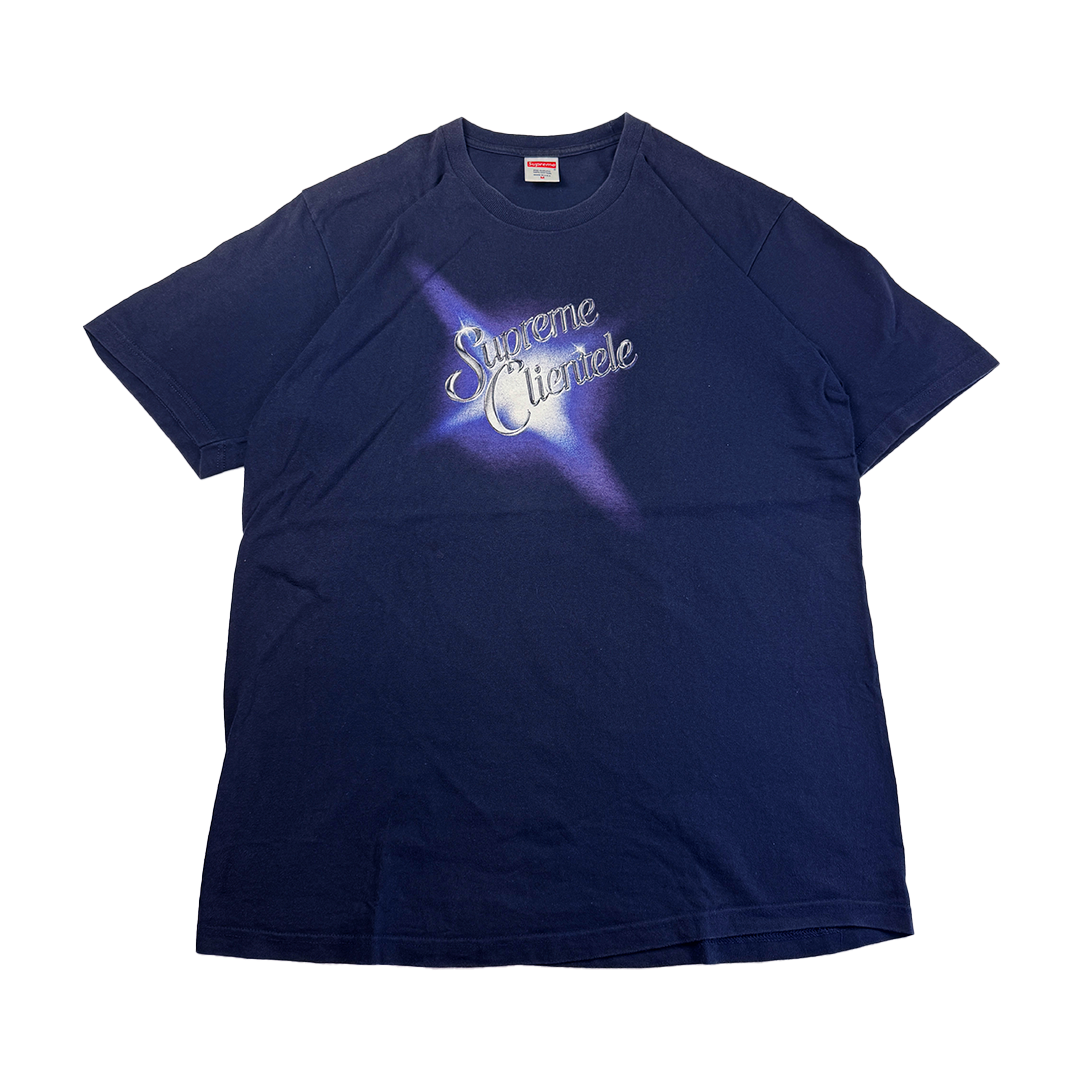 Supreme x Ghostface Killah Supreme Clientele Black Tee (M)