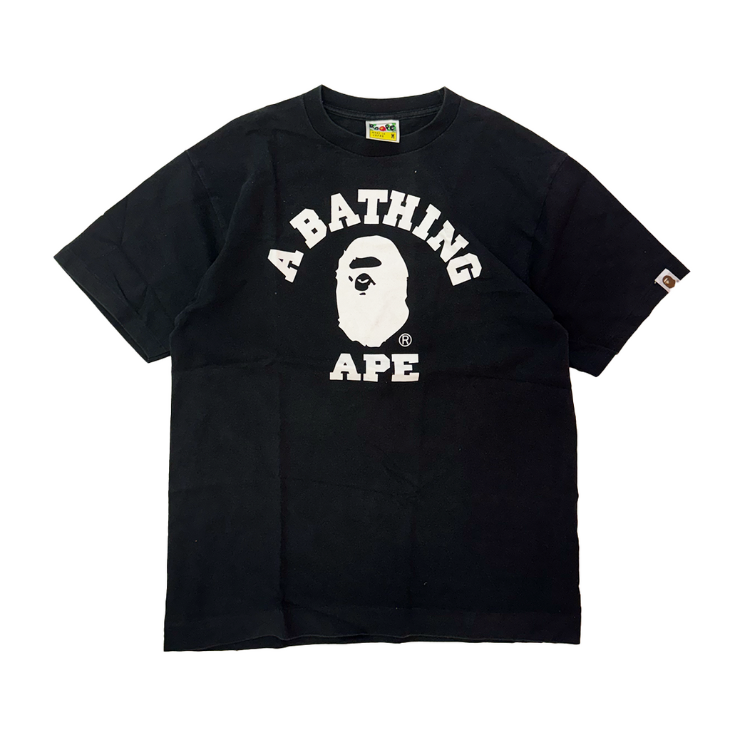 BAPE College Black Tee (M)