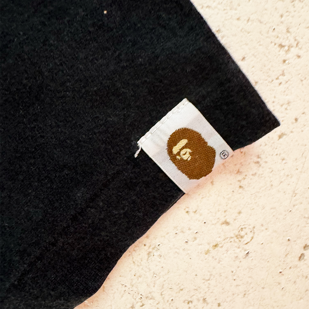 BAPE College Black Tee (M)
