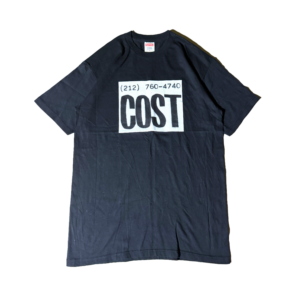 Supreme x COST Phone Number Black Tee (M)