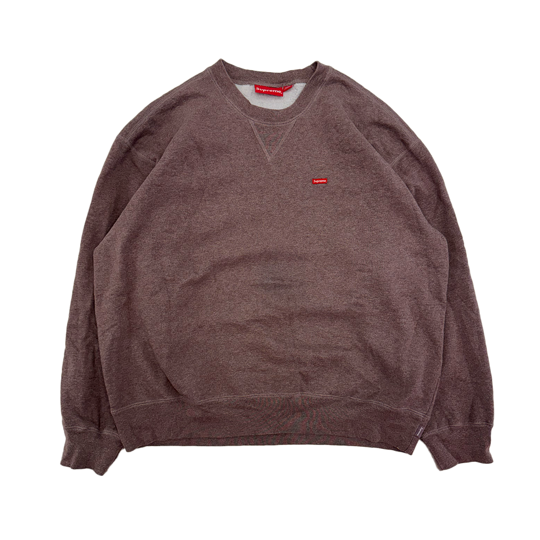 Supreme Small Box Logo Embroidery Purple Sweater (M)