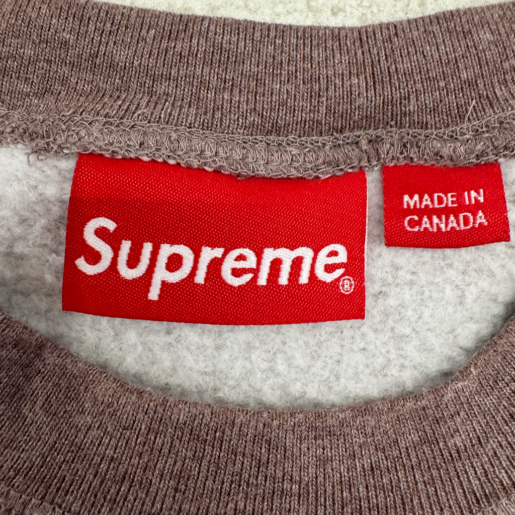 Supreme Small Box Logo Embroidery Purple Sweater (M)