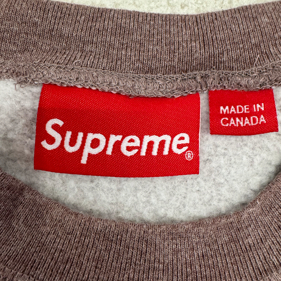 Supreme Small Box Logo Embroidery Purple Sweater (M)