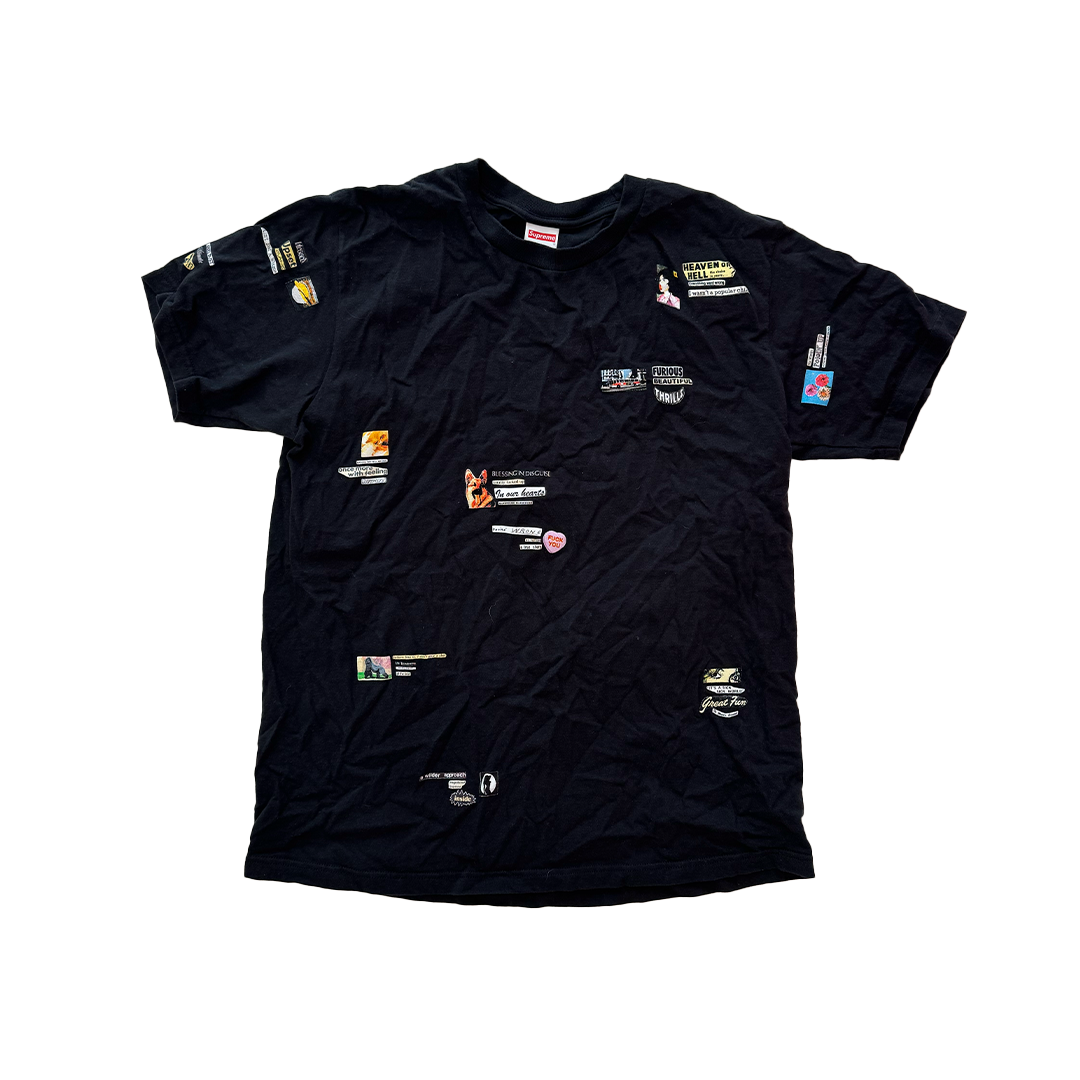 Supreme Upset Black Tee (M)