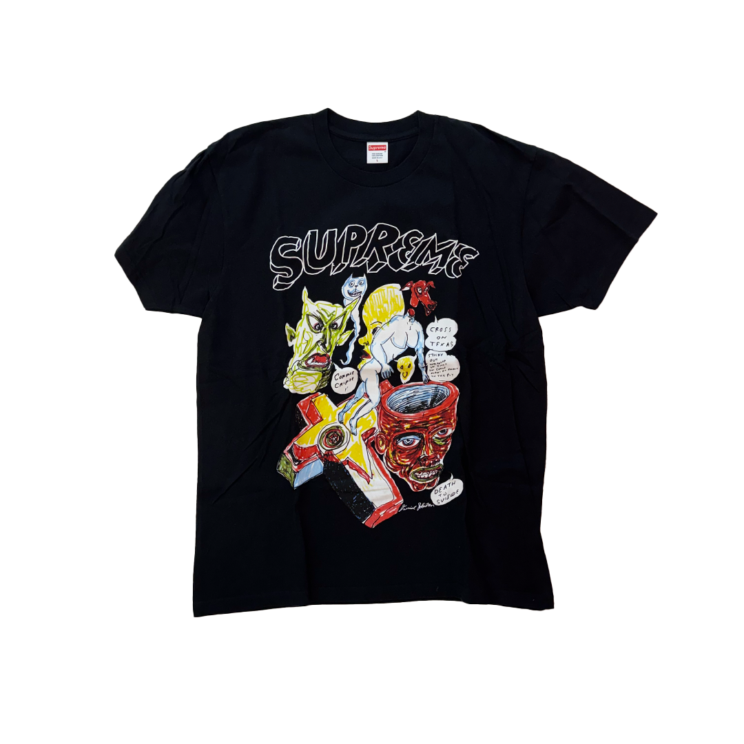 Supreme x Daniel Johnston Black Tee (L)