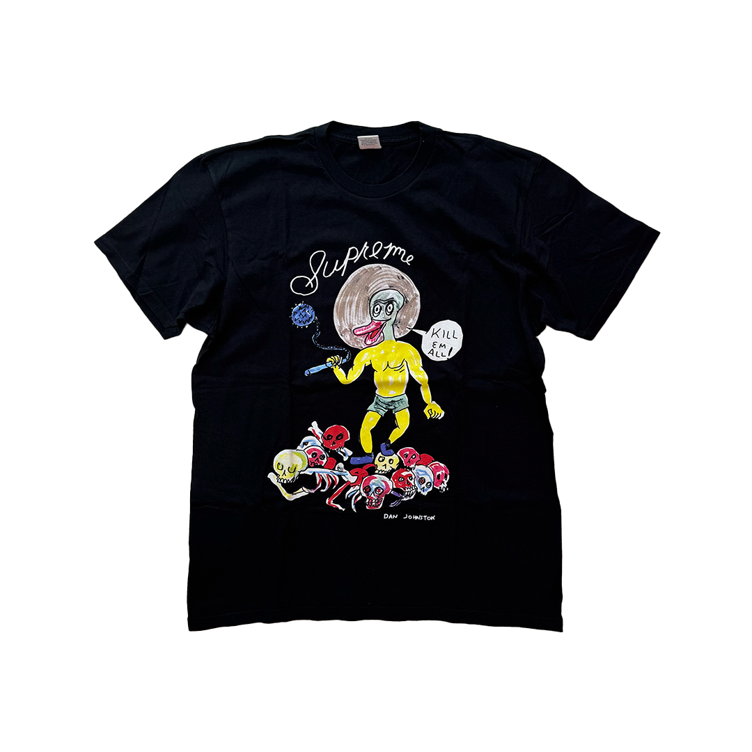 Supreme x Daniel Johnston 'Kill Em All' Black Tee (L)