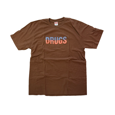 Supreme Drugs Brown Tee (L)