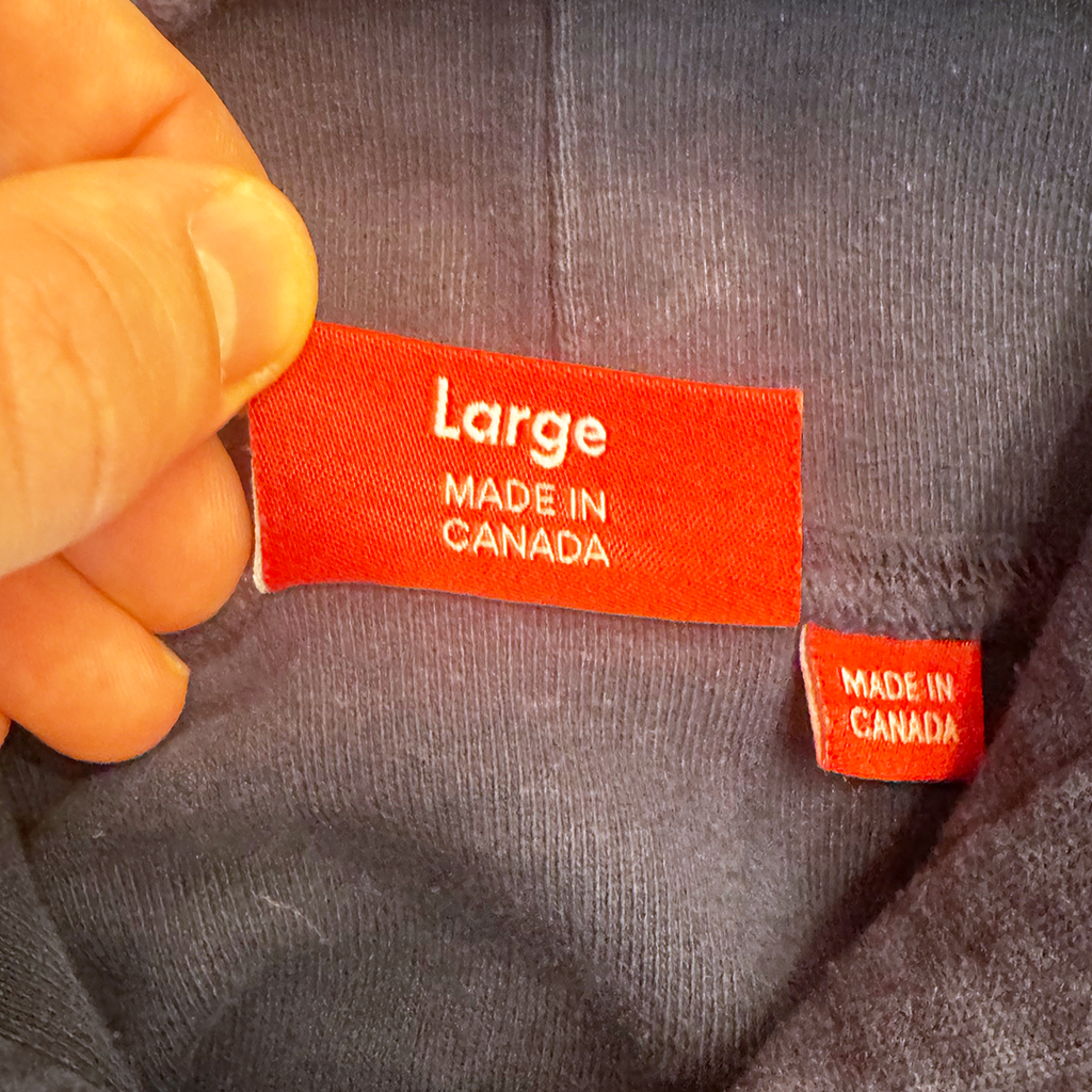 Supreme Reverse Fleece Navy Hooded Sweatshirt (L)