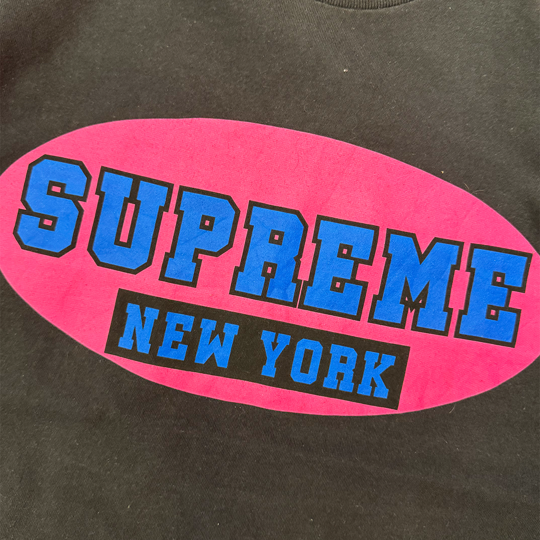 Supreme New York Black Tee (S)