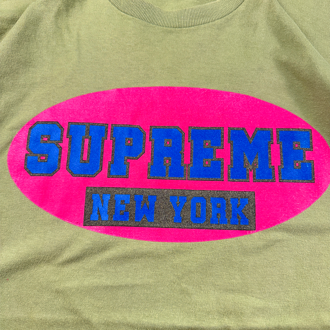 Supreme New York Green Moss Tee (M)