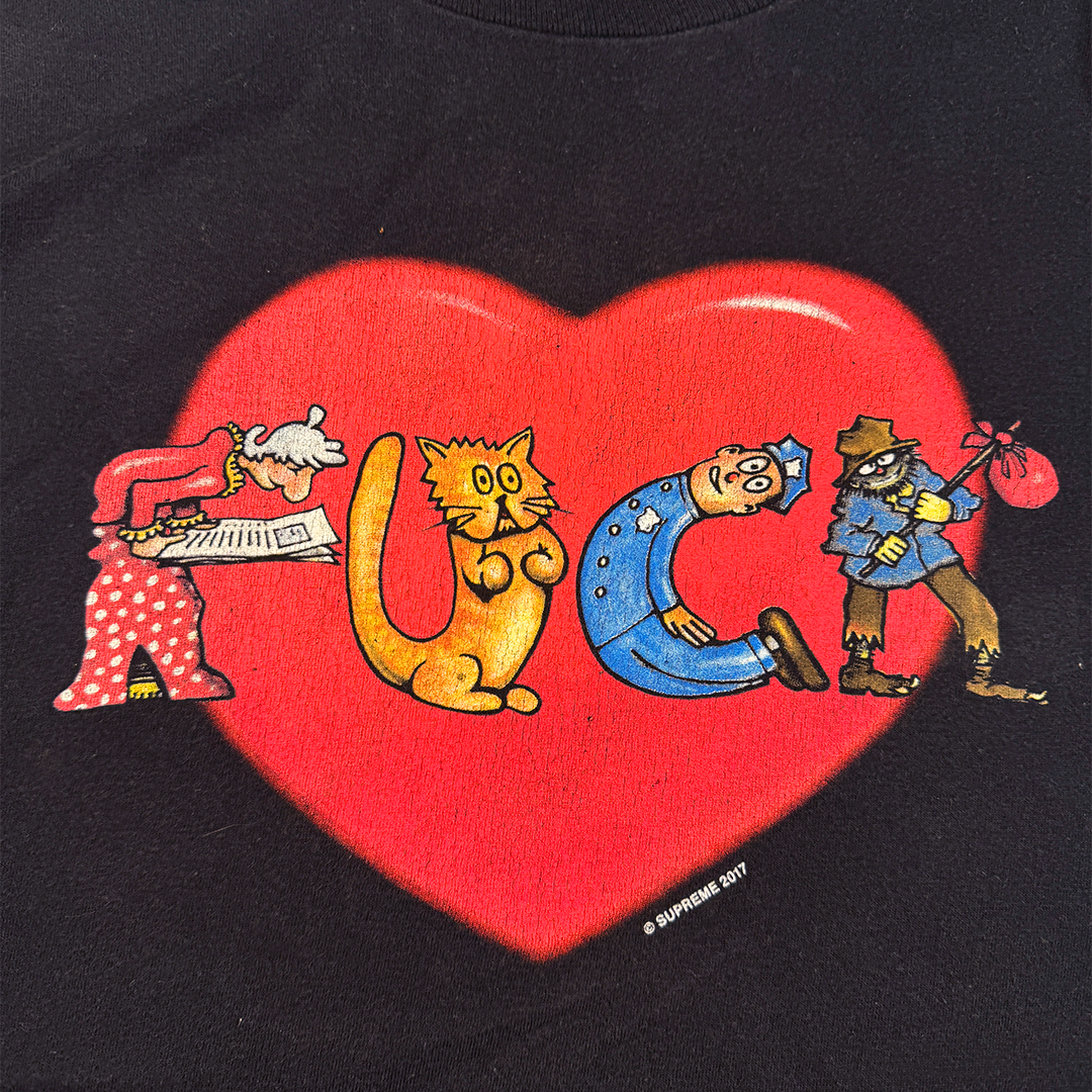 Supreme Fuck Love Black Tee (L)