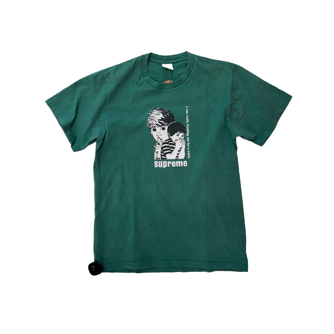 Supreme Freaking Out Green Tee (S)